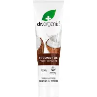 Dr Organic 1+1 gratis | Dr. Organic Tandpasta Triple Action Kokosolie - 100ml