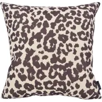 NOVÉE Brown Leopard Kussenhoes | 45x45 cm | Katoen/Linnen | Sierkussenhoes |
