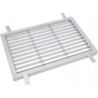 Aqbau Metalen Deurmat 51x34cm Gegalvaniseerd Staal - Markloos