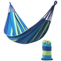 Jumada 's - Hangmat - 200 cm x 150 cm - Blauw groen - 2 persoons - Inclusief touwen en opbergzak
