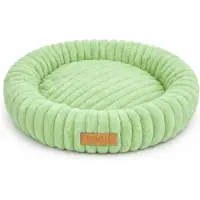 Dogeste Nesto M - Hondenmand 60 cm - Rond - Voor Kleine en Middelgrote Honden - Antistress Pluche - Antislip en Wasbaar - Groen