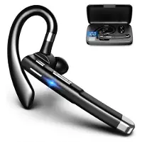 Otiume Draadloze Headset – Noise Canceling – Incl Oplaadkoffer - Bluetooth 5.0 – 100 uur - Waterproof - Bluetooth Headset – Handsfree Bellen Auto Bluetooth – Werk oordopjes - Oortjes – Draadloze