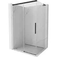 Mexen Rox L schuifdouchecabine 100 x 80 , transparant, zwart - 8C2L-100-080-70-00
