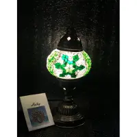 Halay Handgemaakte Turkse sfeerlamp met groene ster en Mozaïek nachtlamp Oosterse Sprookjes tafellamp