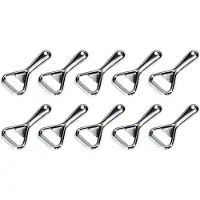 Westmark 10 flesopeners/kroonkurkopeners voor flessen met kroonkurken, staal, metaal, zilver, 109422E1