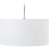 Halay Wlabels Hanglamp MIRAMUZ - hanglamp katoen 50x25cm - 1 stuk - grijs met nikkel glans