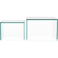 Fonq Float Bijzettafel - Set van 2 - Crystal Clear