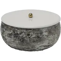 PT Living Opbergbox Mosaic Marble White