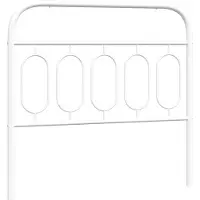 vidaXL Vervangend hoofdbord 107 cm metaal wit