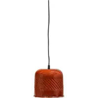 Woood Arleso Hanglamp - Metaal - Oranje/Bruin - 18x17x17