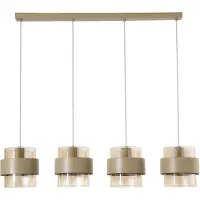 Searchlight Hanglamp Royal 4-lichts zand bruin