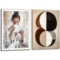 Reinders - Ontspannen - Schilderijen set 50x70 cm - Beige