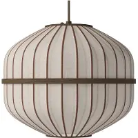 Bolia Lucén Octagon Hanglamp Ø40 x H33 cm | Dark oiled oak