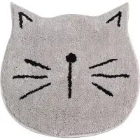 Jumada 's - Badmat - Kat/poes - Antislip - Badkamer/douche/toilet - Grijs