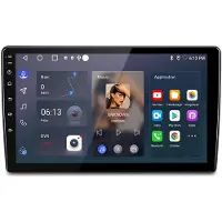 Junsun Autoradio | Geschikt voor Skoda Fabia 2 (2008-2013) Android 15 GPS-navigatie - Draadloze CarPlay & Android Auto, WiFi, BT, FM, SWC,4+64GB | 8-kern DSP