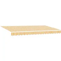 vidaXL Uitschuifbare luifel Geel 350 x 200 cm Stof