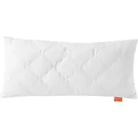 Sleepling 40 x 80 cm bamboe hoofdkussen, hoes 100% katoen gewatteerd met 100% viscose (bamboepulp), 350 gr. vulgewicht, Ökotex, wasbaar, wit