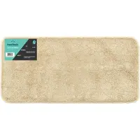 HomeShopXL Badmat - 60x120cm - Beige Champagne - Grote Antislip Douchemat Badkamermat of WC mat