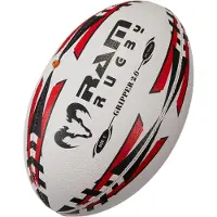 RAM Rugby Gripper Pro 2.0 Training Rugbybal - New in-flight Valve Technology - 3D Grip - Rood - Maat 5