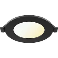 BES LED LED Downlight Inbouwspot Dimbaar - Brinton Thin - 4W 280lm 120° Bundelhoek - Aanpasbare Lichtkleur 3000K-4000K-6500K - IP40 - Rond - Zwart - Ø85mm Buitenmaat - Ø70mm Zaagmaat