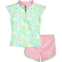 Playshoes UV-bescherming 'Einhorn' geel / mintgroen / lichtroze / wit