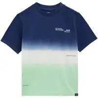 We fashion Shirt navy / lichtgroen / wit