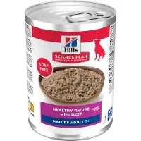 Hill's Pet Nutrition Mature Adult 7+ nat hondenvoer met rund blik 1 tray (12 x 370 g)
