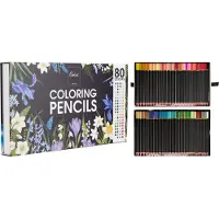 Kärkkäinen - Potloodkleurpotloden - 80 Kleuren - Magnetische Doos