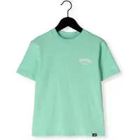 Vingino T-shirt turquoise Blauw Jongens Katoen Ronde hals Printopdruk - maat 116