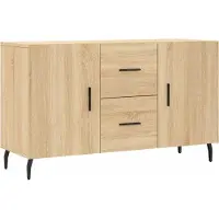 vidaXL Dressoir 100x36x60 cm bewerkt hout sonoma eikenkleurig