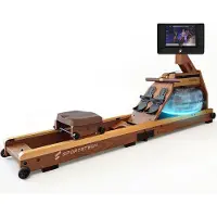Sportstech AquaElite_WN_10 roeitrainer met water voor thuis, inklapbaar, LED-watertank, 10“ display met app, 360° draaibaar