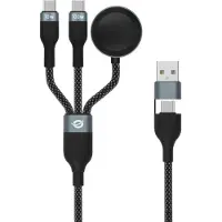 Conceptronic ETTA08B15 Kabel, USB-C/-A2.0 naar USB-C/AWC/PD, 480 Mbps, 1,50 meter