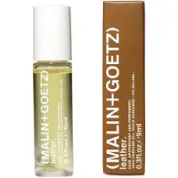 Malin+Goetz Malin + Goetz Lederparfumolie 0,3 Fl. Oz. - Heren en dames Rustieke moderne geurende olie Geurolie Roll-on Mini-parfum Lichaamsolie Veganistisch en d