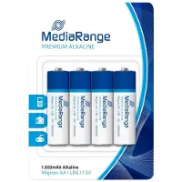 MediaRange Batterij MRBAT104, Mignon AA, LR6, 15V, 4 stuks.