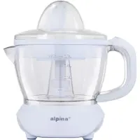 Alpina Citruspers 0.7L – Sinaasappelpers Elektrisch 25W – Citrus Pers met 2 Perskegels – Sapcentrifuge voor Sinaasappels en Citroenen – Vaatwasbestendig