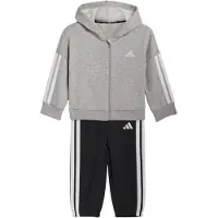 Adidas Trainingspak grijs gemêleerd / zwart / wit
