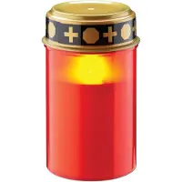 Star Trading LED grafkaars - Flikkerend effect - Weerbestendig - Rood