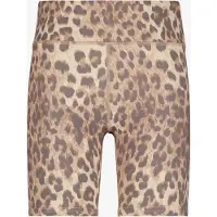 Osaga meisjes fietsbroek met panterprint beige bruin maat 116