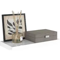 vidaXL Wandschap zwevend 50x23,5x3,8 cm MDF hoogglans wit