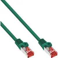 InLine Patchkabel, S/FTP (PiMf), Cat.6, 250 MHz, PVC, koper, groen, 7,5m
