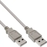 InLine - Câble USB - USB (M) pour USB (M) - 50 cm - beige