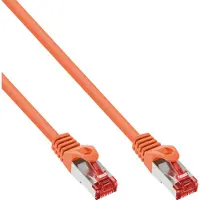 InLine Patchkabel, S/FTP (PiMf), Cat.6, 250 MHz, PVC, koper, oranje, 5m