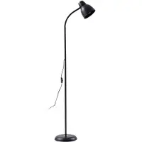 LINDBY Vloerlampe , Tebbi, Zwart, Woonkamer, Metaal