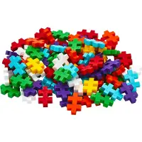 Plus plus 9604265 - 100 Creatieve bouwstenen, regenboogkleuren