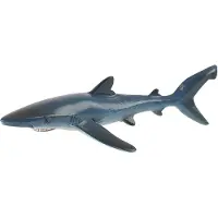 BULLYLAND 67411 – Speelfiguur en verzamelfiguur Blauwe Haai – ca. 14 cm – levensecht en detailrijk vormgegeven – ideaal als educatief speelfiguur en klein cadeautje voor kinderen vanaf 3 jaar.