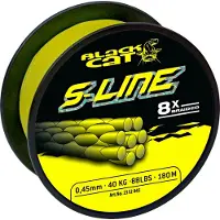 Black Cat S-line Braided Line 300 M Geel 0.550 mm