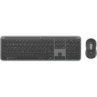 Logitech Signature Slim MK950 for Business toetsenbord Inclusief muis Kantoor RF-draadloos + Bluetooth QWERTZ Zwitsers Grafiet