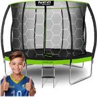 Neo-Sport Tuin-trampoline, profielmodel, 14 voet/435 cm met interne veiligheidsnet, merk