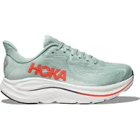 Hoka One One Loopschoen 'Clifton 10' mintgroen / grasgroen / koraal