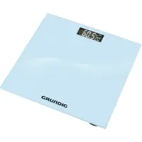 Grundig Digitale Personenweegschaal – Glazen weegschaal met LCD-display – Precisieweegschaal 30x30 cm – Weegschaal met lichaamsanalyse – Antislip ontwerp